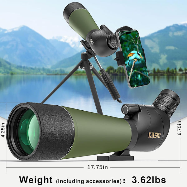 GOSKY Update 20-60x80 Spotting Scope B07KFTV8WM– GOSKY Optics