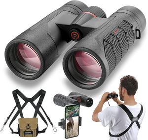 GOSKY-ScoopX MegaMiles 10x 42 HD Binoculars